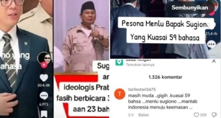 Kemampuan Bahasa Inggris Menlu Sugiono Mengecewakan Netizen