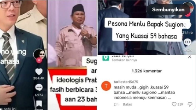 Kemampuan Bahasa Inggris Menlu Sugiono Mengecewakan Netizen